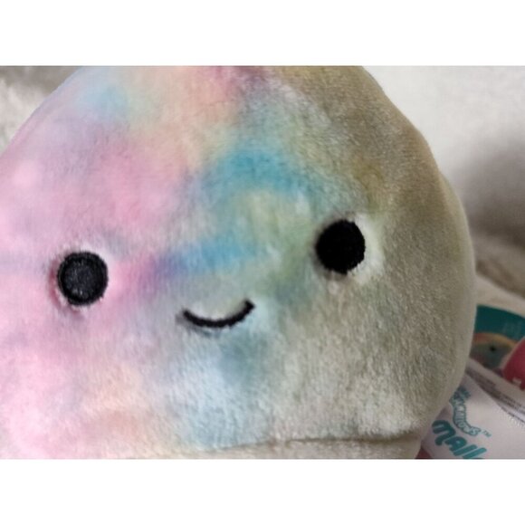 Squishmallow 5" OPAL Smiling Octopus Plush, Tie-Dye Pink/Yellow/Blue, KellyToy - Picture 9 of 16